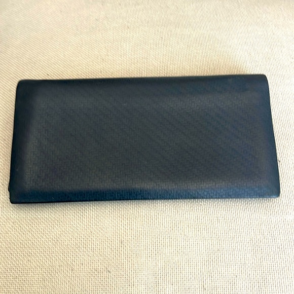 Dunhill Long Wallet black bifold, leather folding long card holder w/coin pocket - Picture 1 of 3